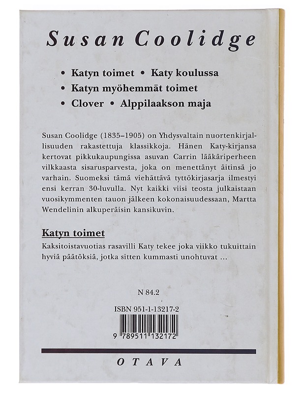 Katyn toimet - Coolidge, Susan - Nuorten kirjat - 10105475778 - 1