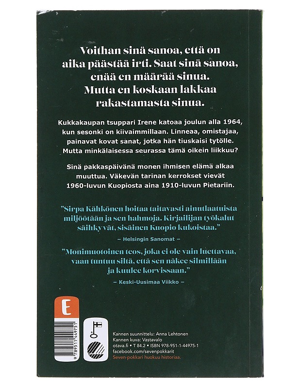 Vihreä sali - Sirpa Kähkönen - Romaanit ja novellit - 10105475800 - 1