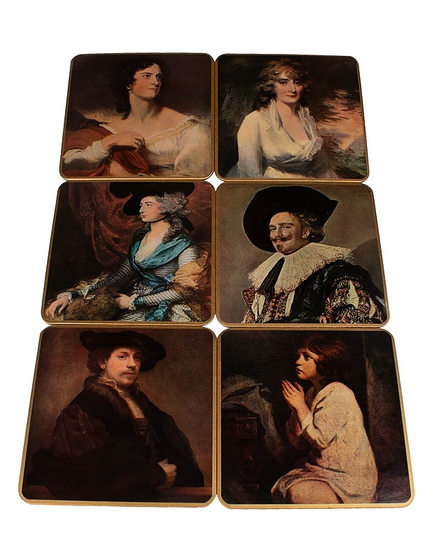  Taideaiheiset pöytätabletit, 6 kpl - Muut astiat - 10105475816 - 1