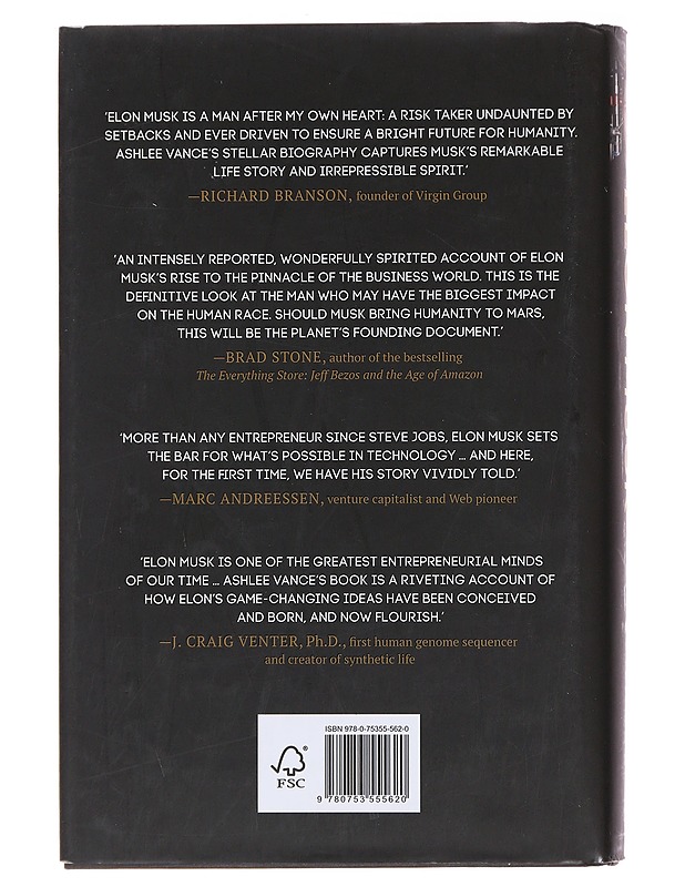 Elon Musk : how the billionaire CEO of SpaceX and Tesla is shaping our future - Ashlee Vance - Elämäkerrat ja muistelmat - 10105475814 - 1