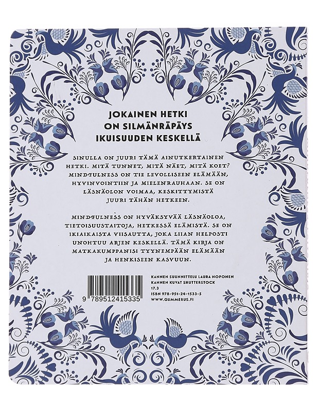Mindfulness-päiväkirja - Karhuvuori, Anni - Kirja lahjaksi - 10105475873 - 1