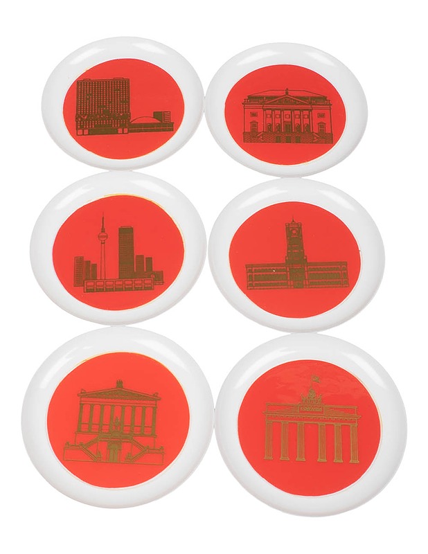 Berliini aiheinen lasinalunen, 6 kpl - Tarjoiluastiat - 10105475869 - 1