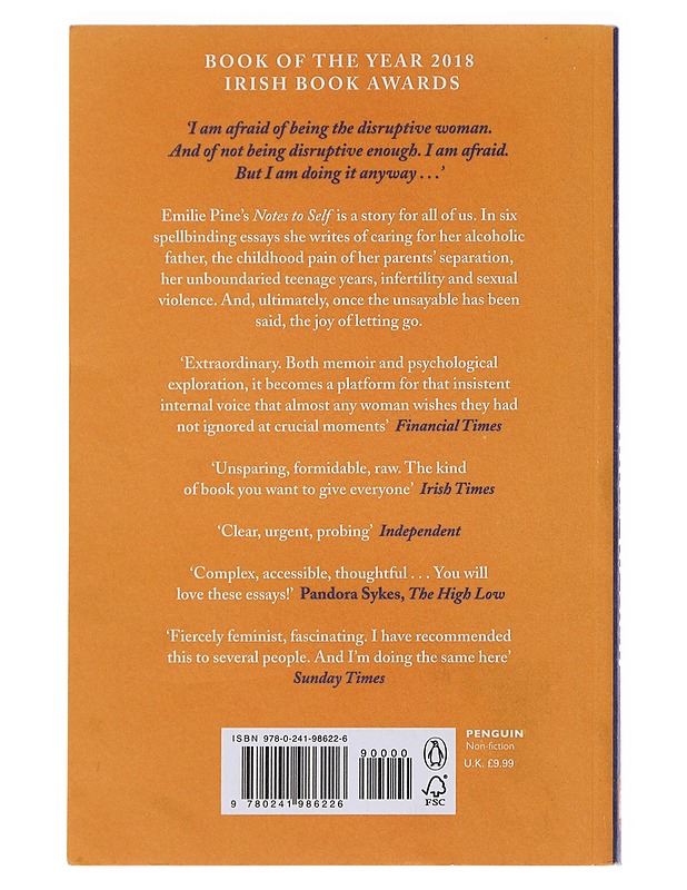 Notes to self : essays - Emilie Pine - Elämäkerrat ja muistelmat - 10105475895 - 1