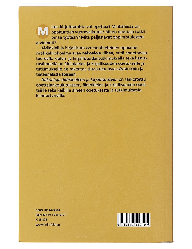 Näköaloja äidinkieleen ja kirjallisuuteen - Grünthal, Satu - Tietokirjat ja oppaat - 10105475915 - 1