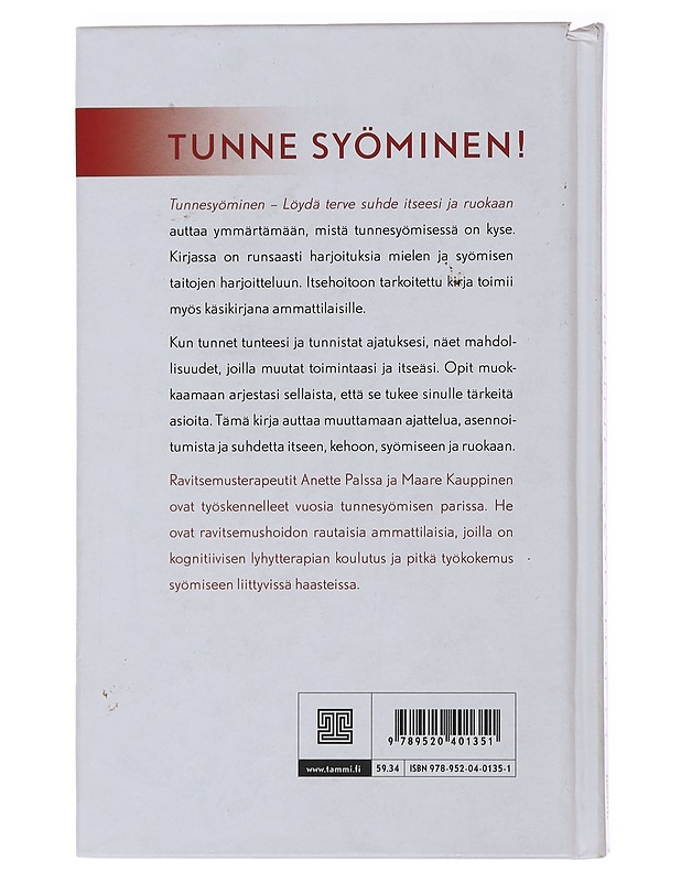 Tunnesyöminen : löydä terve suhde itseesi ja ruokaan - Palssa, Anette - Tietokirjat ja oppaat - 10105475911 - 1