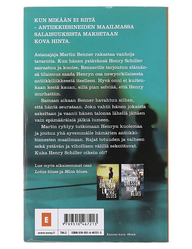 Korkein tarjous kuolemasta - Ohlsson, Kristina - Jännitys ja dekkarit - 10105475939 - 1