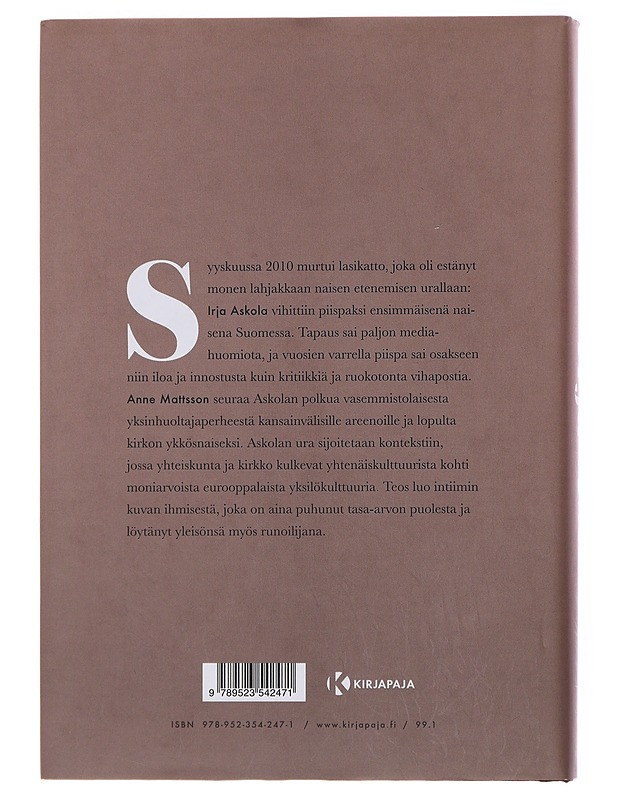 Irja Askola : elämäkerta - Anne Mattsson - Elämäkerrat ja muistelmat - 10105475974 - 1