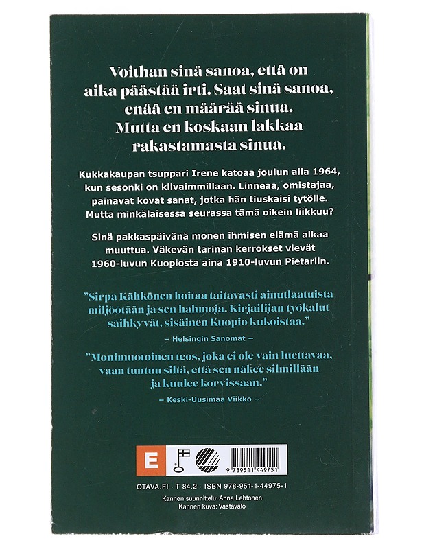 Vihreä sali - Sirpa Kähkönen - Romaanit ja novellit - 10105475991 - 1