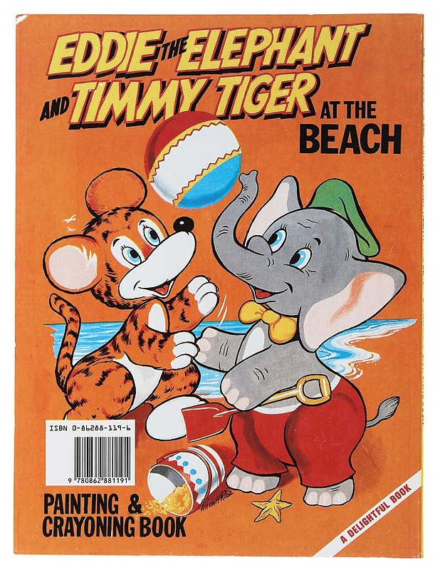 Eddie the Elephant and Timmy Tiger at the Beach: Painting and Crayoning Book - Lastenkirjat - 10105476004 - 1