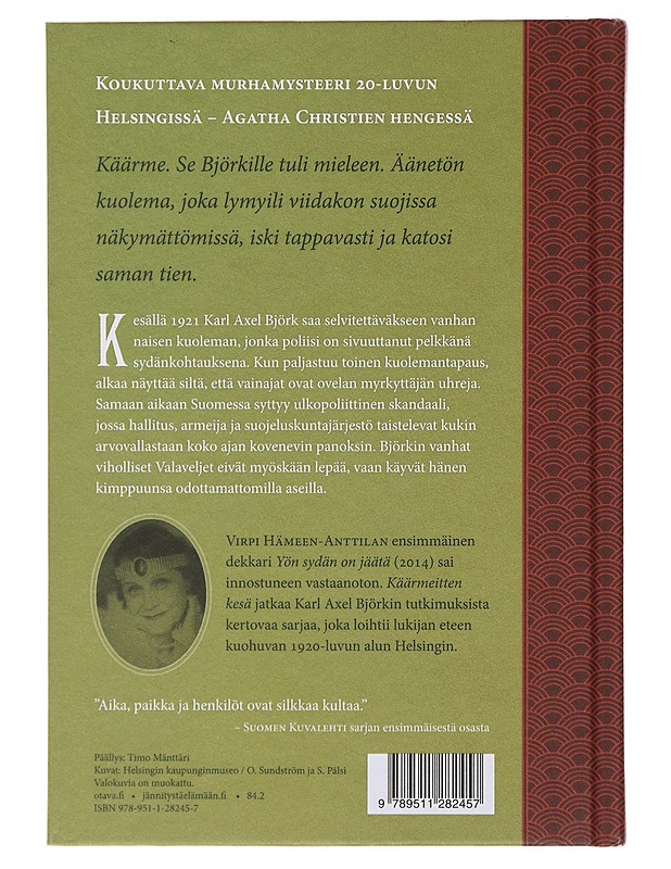 Käärmeitten kesä : Karl Axel Björkin tutkimuksia, osa kaksi - Hämeen-Anttila, Virpi - Jännitys ja dekkarit - 10105476006 - 1