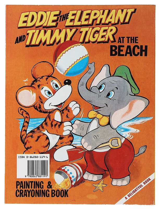 Eddie the Elephant and Timmy Tiger at the Beach: Painting and Crayoning Book - Lastenkirjat - 10105476038 - 1