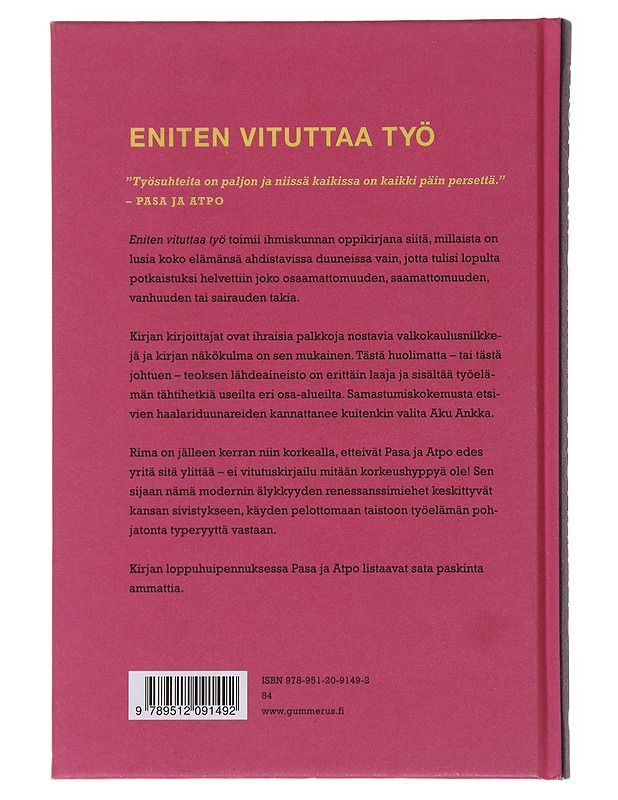 Eniten vituttaa työ - Pasa & Atpo - Romaanit ja novellit - 10105476027 - 1