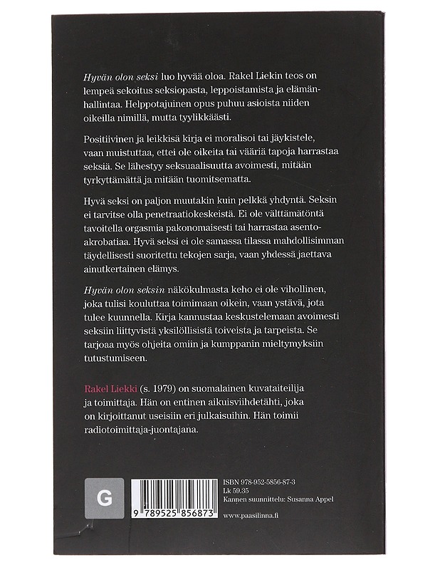 Hyvän olon seksi - Rakel Liekki - Tietokirjat ja oppaat - 10105476036 - 1