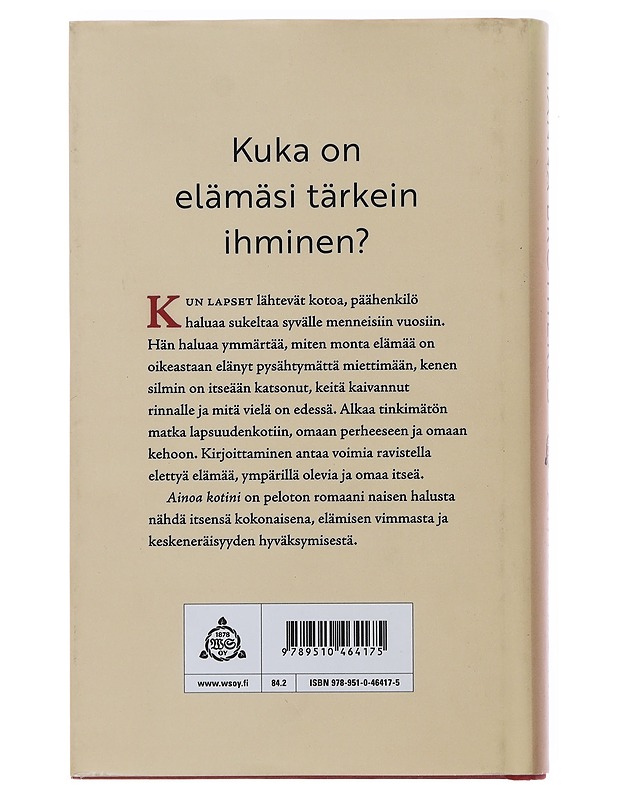 Ainoa kotini - Brotherus, Hanna - Romaanit ja novellit - 10105476078 - 1