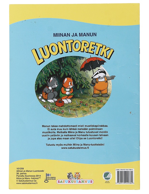 Miinan Ja Manun luontoretki - Teutori - Lastenkirjat - 10105476126 - 1