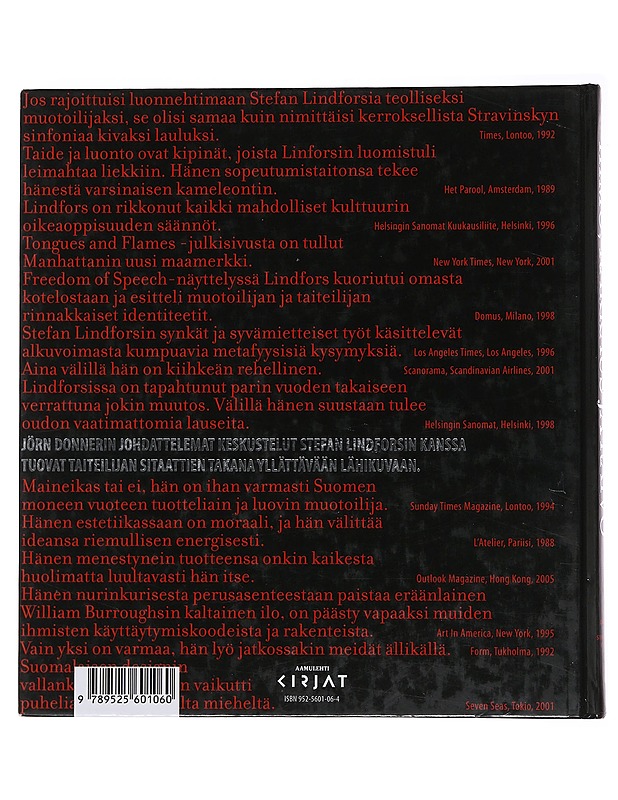 Himo, rakkaus ja raivo: Jörn Donnerin ja Stefan Lindforsin keskusteluja - Taide- ja kulttuurikirjat - 10105476139 - 1