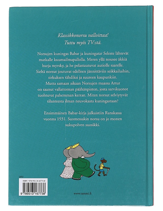 Babarin matka - Brunhoff, Jean de - Lastenkirjat - 10105476148 - 1