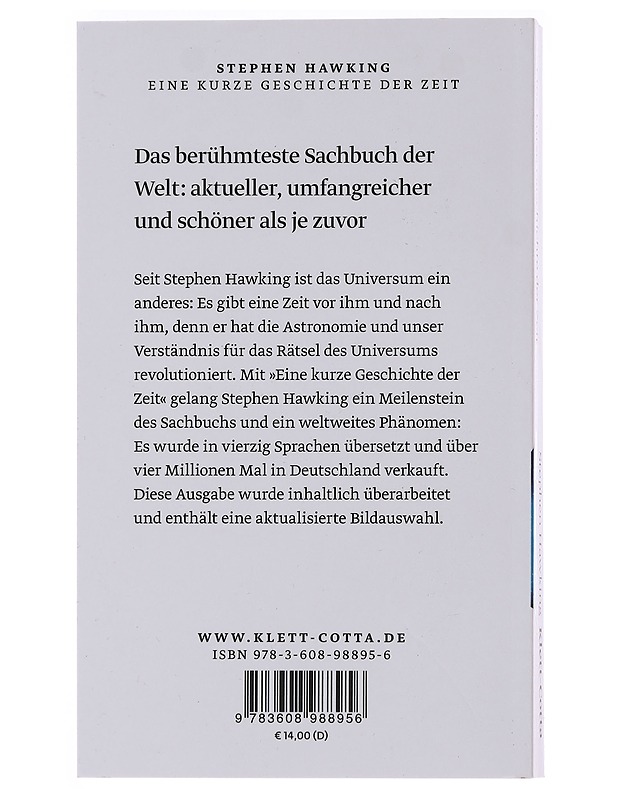 Eine kurze Geschichte der Zeit - Stephen W. Hawking - Romaanit ja novellit - 10105476153 - 1