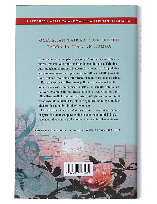 Italialainen tyttö - Riley, Lucinda - Romaanit ja novellit - 10105476308 - 1