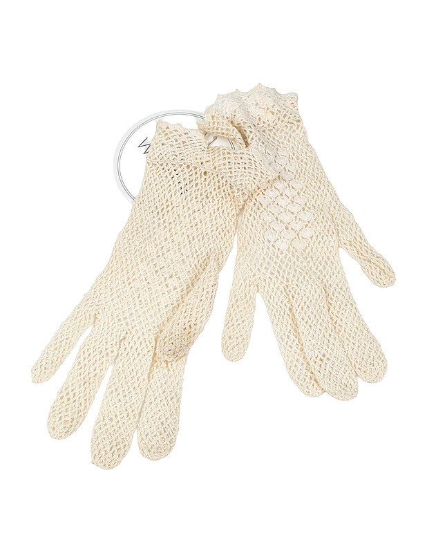 Luonnonvalkoiset pitsikäsineet - TMW asusteet - 10105476332 - 1