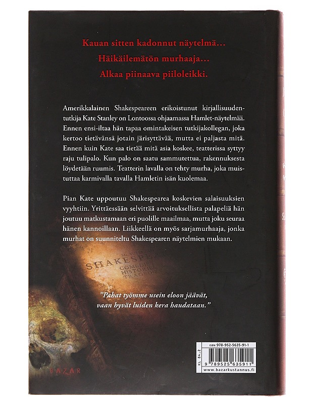 Shakespearen salaisuus - Carrell, Jennifer Lee - Jännitys ja dekkarit - 10105476463 - 1