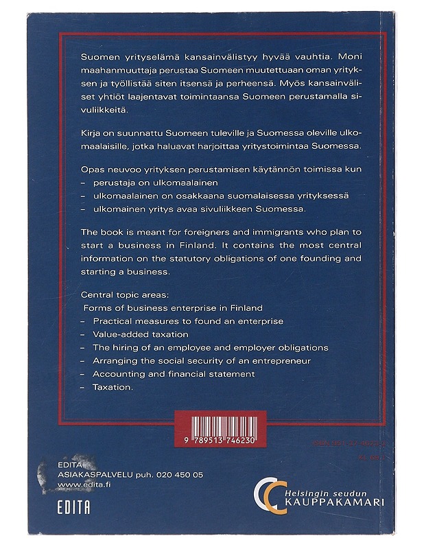 Establishing and doing business in Finland - Tuulikki Holopainen - Tietokirjat ja oppaat - 10105476473 - 1