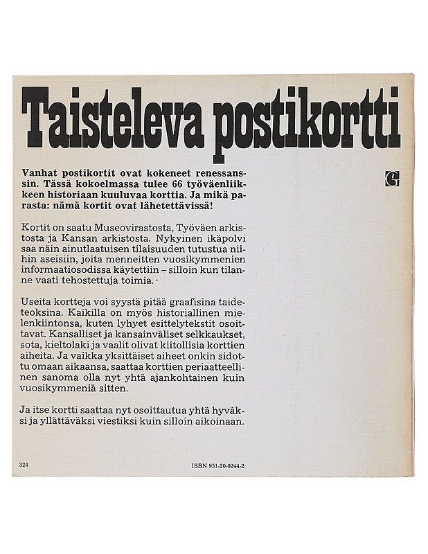 Taisteleva postikortti - Markku Vainio (toim.) - Taide- ja kulttuurikirjat - 10105476488 - 1