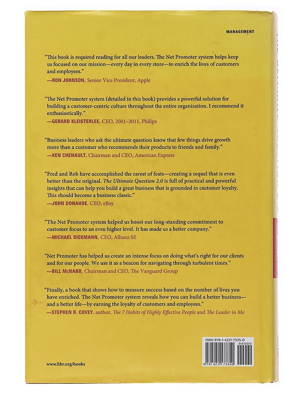 The ultimate question 2.0 : how net promoter companies thrive in a customer-driven world - Reichheld, Fred - Tietokirjat ja oppaat - 10105476492 - 1