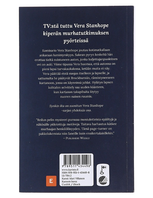 Synkin ilta - Cleeves, Ann - Jännitys ja dekkarit - 10105476534 - 1