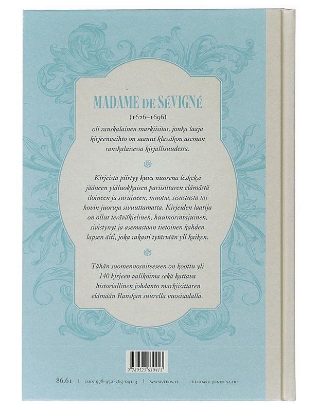 Markiisitar de Sévignén kirjeet 1648-1696 - Sévigné, Marie de Rabutin-Chantal - Elämäkerrat ja muistelmat - 10105476620 - 1