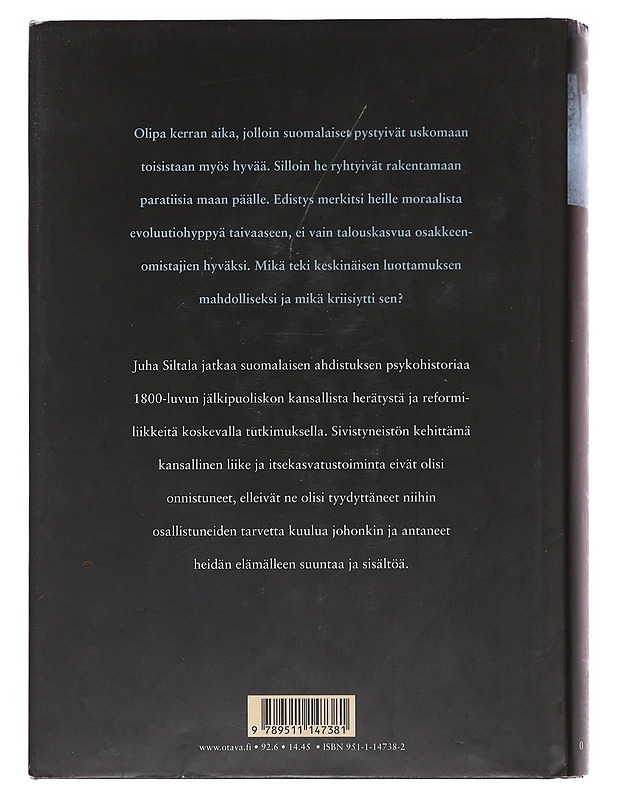 Valkoisen äidin pojat : siveellisyys ja sen varjot kansallisessa projektissa - Juha Siltala - Historiakirjat - 10105476730 - 1