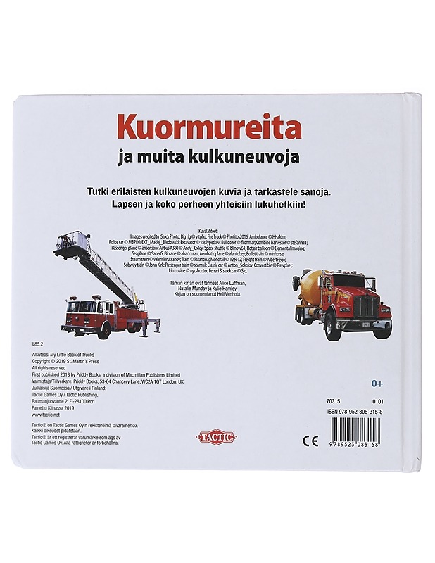 Kuormureita ja muita kulkuneuvoja - Luffman, Alice - Lastenkirjat - 10105476731 - 1