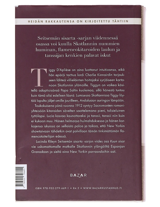 Kuun sisar : Tiggyn tarina - Riley, Lucinda - Romaanit ja novellit - 10105476734 - 1