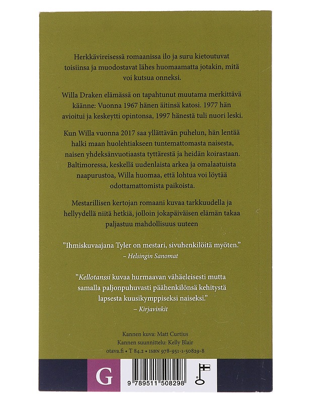 Kellotanssi - Tyler, Anne - Romaanit ja novellit - 10105476736 - 1