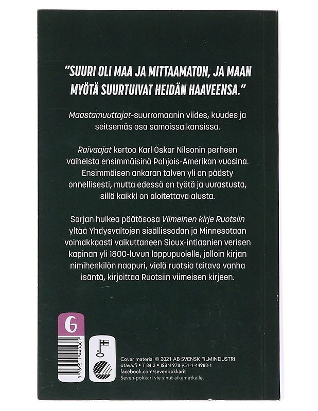 Maastamuuttajat V-VII - Moberg, Vilhelm - Romaanit ja novellit - 10105476749 - 1