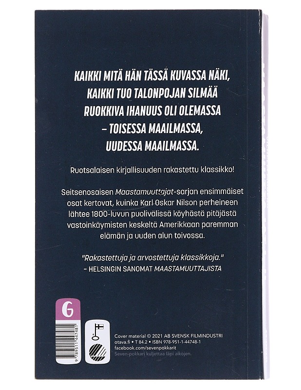 Maastamuuttajat I-II - Moberg, Vilhelm - Romaanit ja novellit - 10105476772 - 1