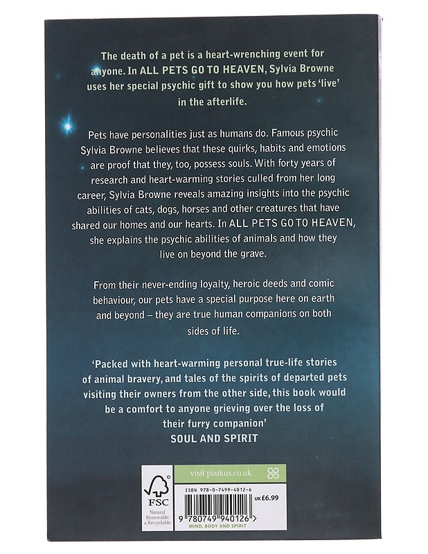 All Pets Go To Heaven - : The spiritual lives of the animals we love - Sylvia Browne - Tietokirjat ja oppaat - 10105476773 - 1