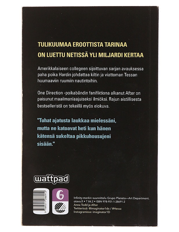 After - Todd, Anna - Romaanit ja novellit - 10105476822 - 1