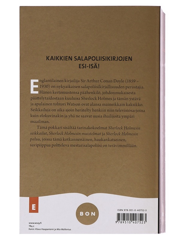 Sherlock Holmesin seikkailut - Doyle, Arthur Conan - Jännitys ja dekkarit - 10105476829 - 1