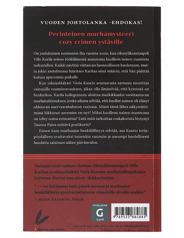 Vainajat eivät vaikene : Mortui non silent - Rainio, Sari - Jännitys ja dekkarit - 10105476846 - 1