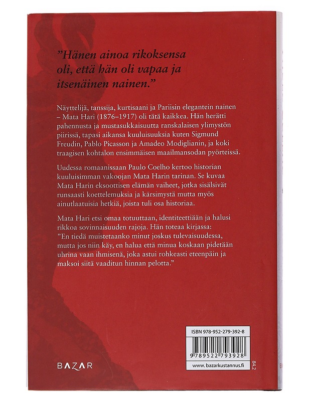 Vakooja - Coelho, Paulo - Romaanit ja novellit - 10105476895 - 1