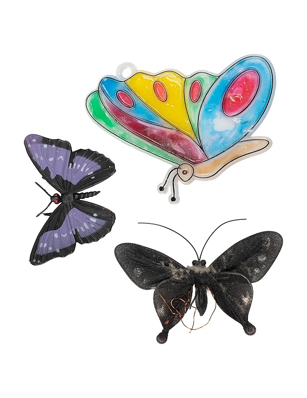 Erilaiset miniatyyri perhoset 3 kpl/pss - Askartelu - 10105476906 - 0