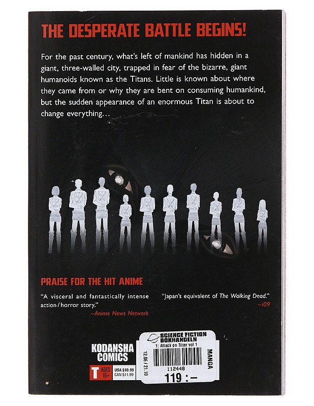 Attack on Titan Vol. 1 - Isayama, Hajime - Sarjakuvat - 10105476958 - 1