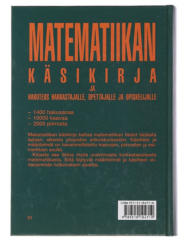 Matematiikan käsikirja - Thompson, Jan - Tietokirjat ja oppaat - 10105477077 - 1