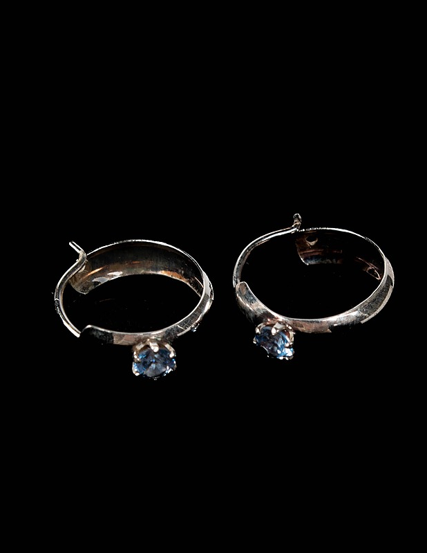 Hopea korvakorut kivellä - Korut - 10105477104 - 1