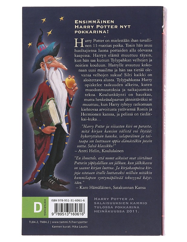 Harry Potter ja viisasten kivi - Rowling, J. K. - Lastenkirjat - 10105477114 - 1