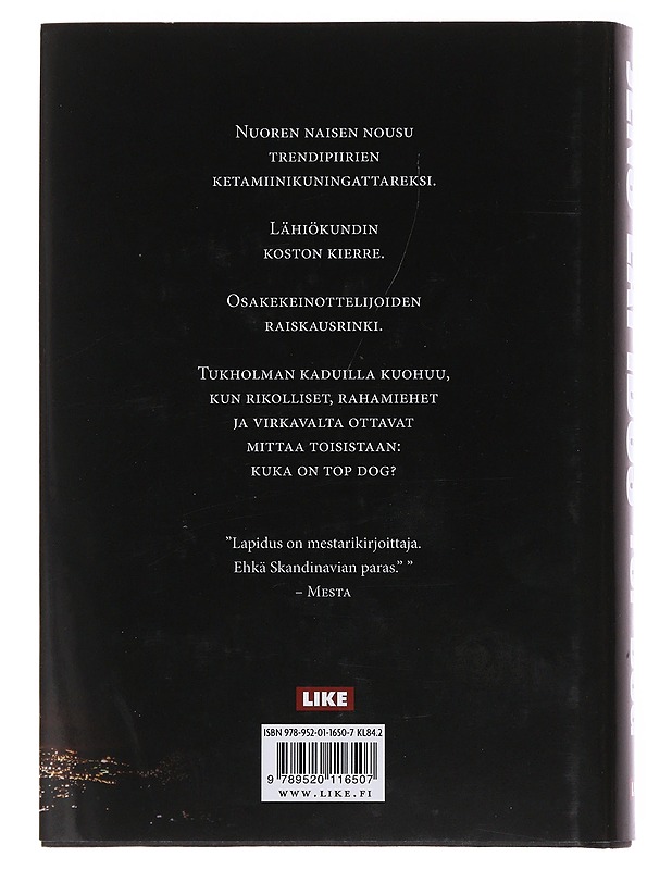 Top dog - Lapidus, Jens - Jännitys ja dekkarit - 10105477145 - 1