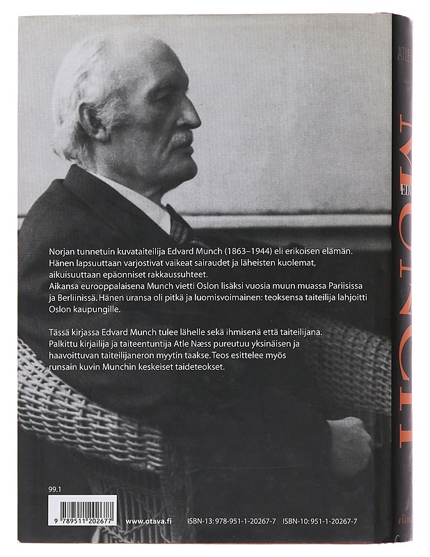 Edvard Munch : elämäkerta - Næss, Atle - Elämäkerrat ja muistelmat - 10105477149 - 1