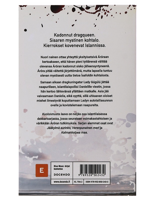 Kuolonmusta laava - Lilja Sigurðardóttir - Jännitys ja dekkarit - 10105477202 - 1