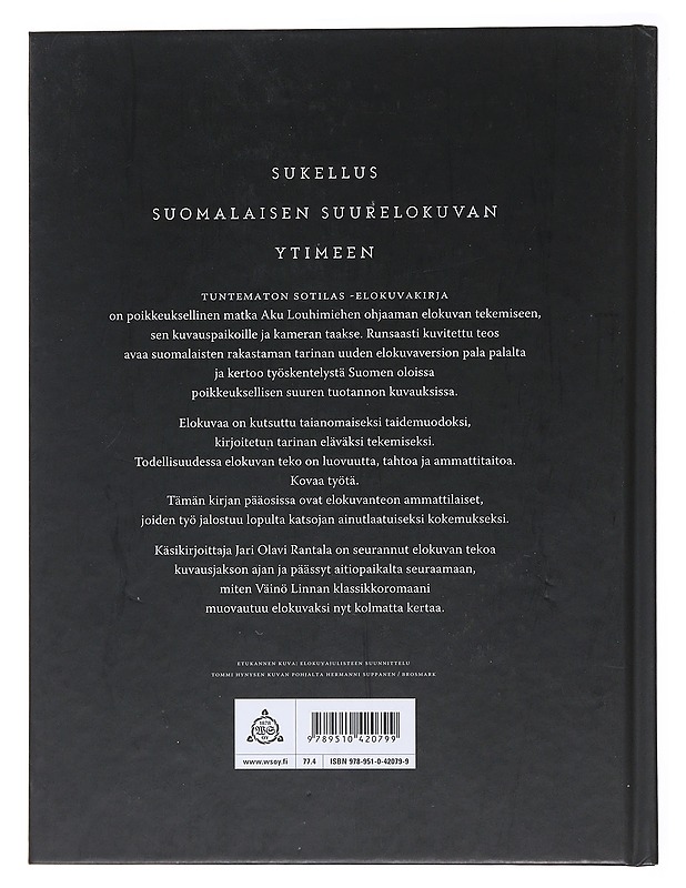 Tuntematon sotilas : elokuvakirja - Rantala, Jari Olavi - Musiikki- ja elokuvakirjat - 10105477216 - 1